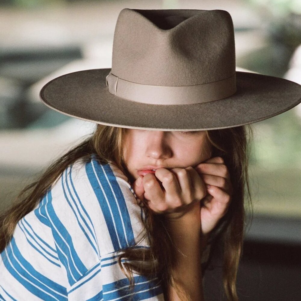 Lack of Color Zulu Rancher Fedora Hat Small 55cm Color Sand